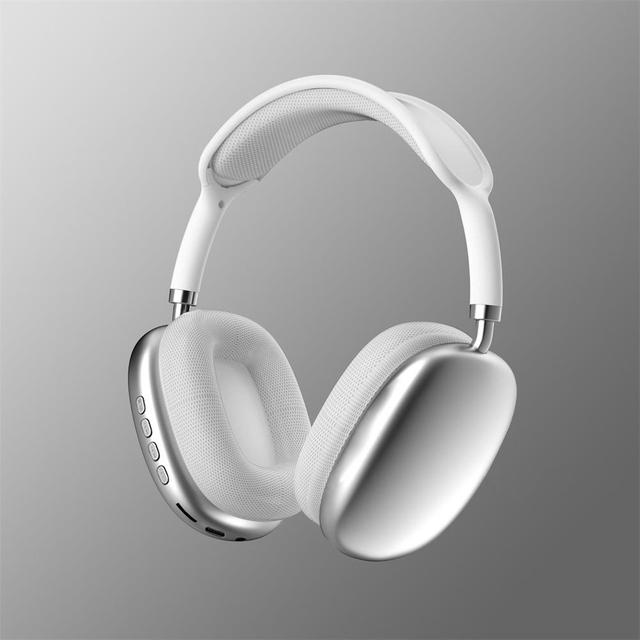 Wireless over-ear headphones with Bluetooth connectivity and powerful noise cancellation.