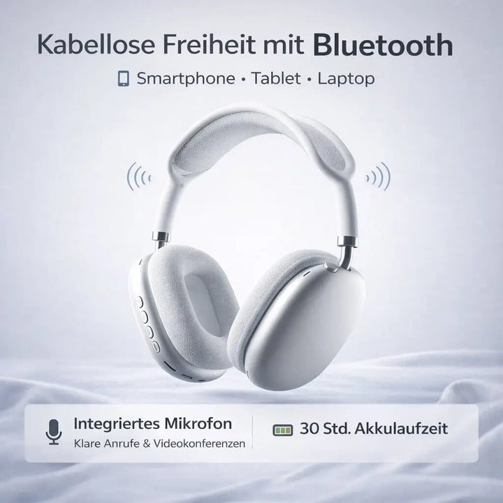 Wireless noise-cancelling headphones for music lovers, offering superior sound and comfort.