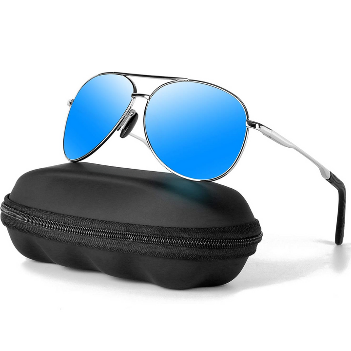 High-quality unisex aviator sunglasses. Polarized UV400 lenses for superior sun protection & stylish outdoor eyewear.