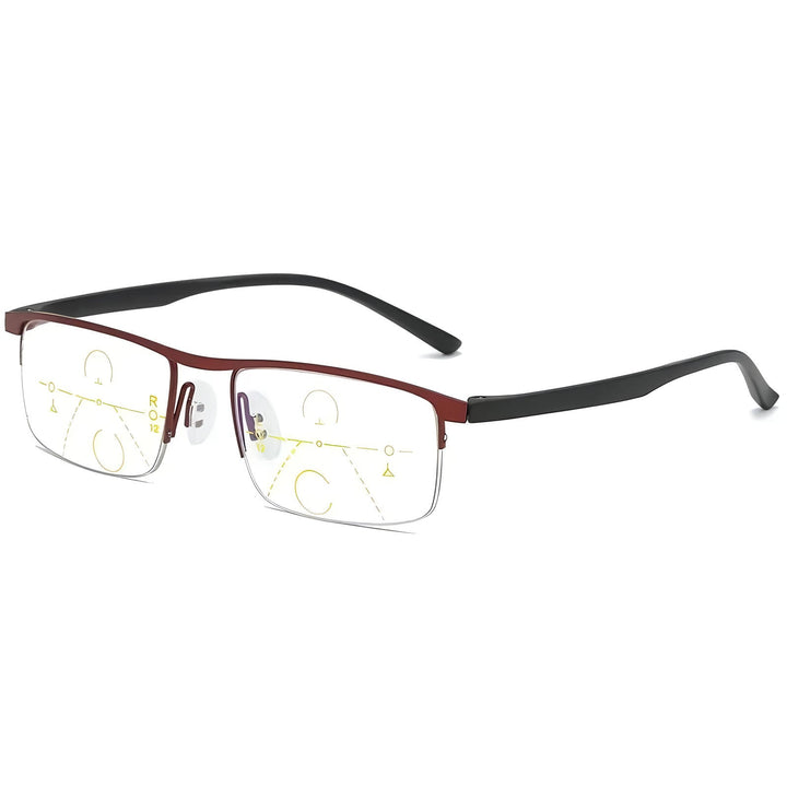 Stylish unisex progressive multifocal glasses, TavvitaImp010, designed for comfortable, clear vision.
