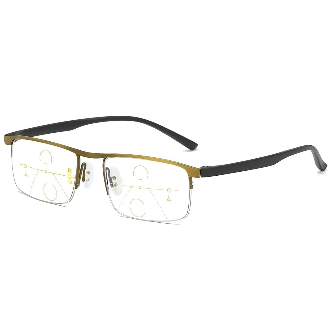 Vision correction progressive multifocal glasses, unisex TavvitaImp010, for optimal near & far clarity.