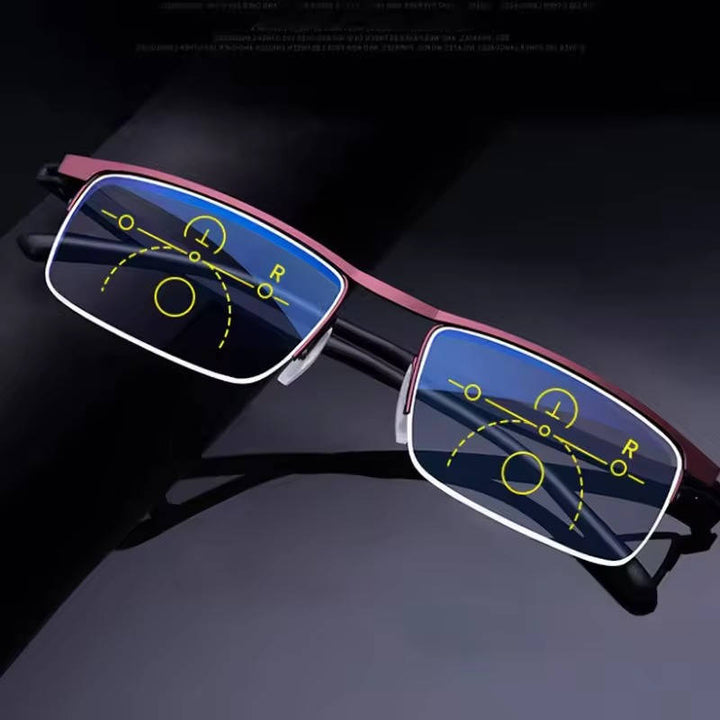 Convenient unisex progressive reading glasses for effortless clear vision at any distance, TavvitaImp010.
