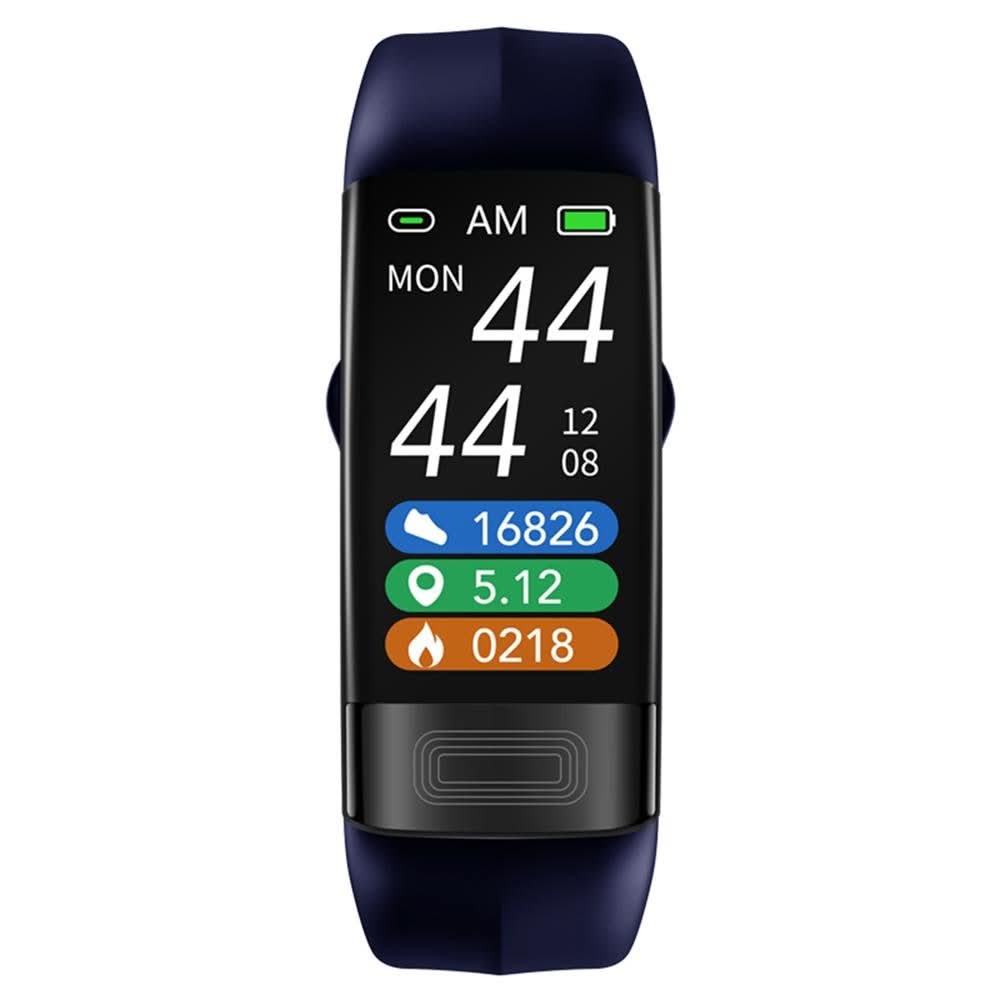 Stylish unisex smart health armband made of durable silicone. EKG, heart rate & fitness tracker for all-day wear.