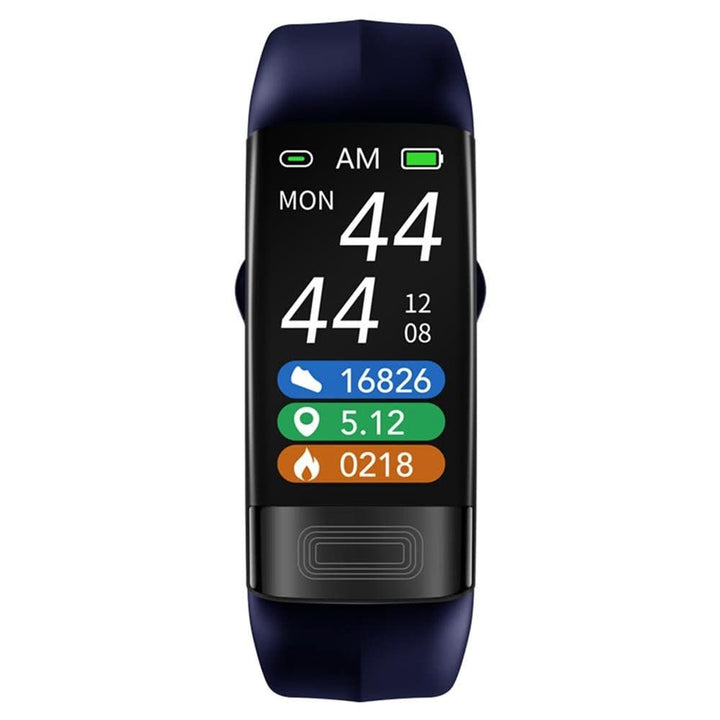 Stylish unisex smart health armband made of durable silicone. EKG, heart rate & fitness tracker for all-day wear.