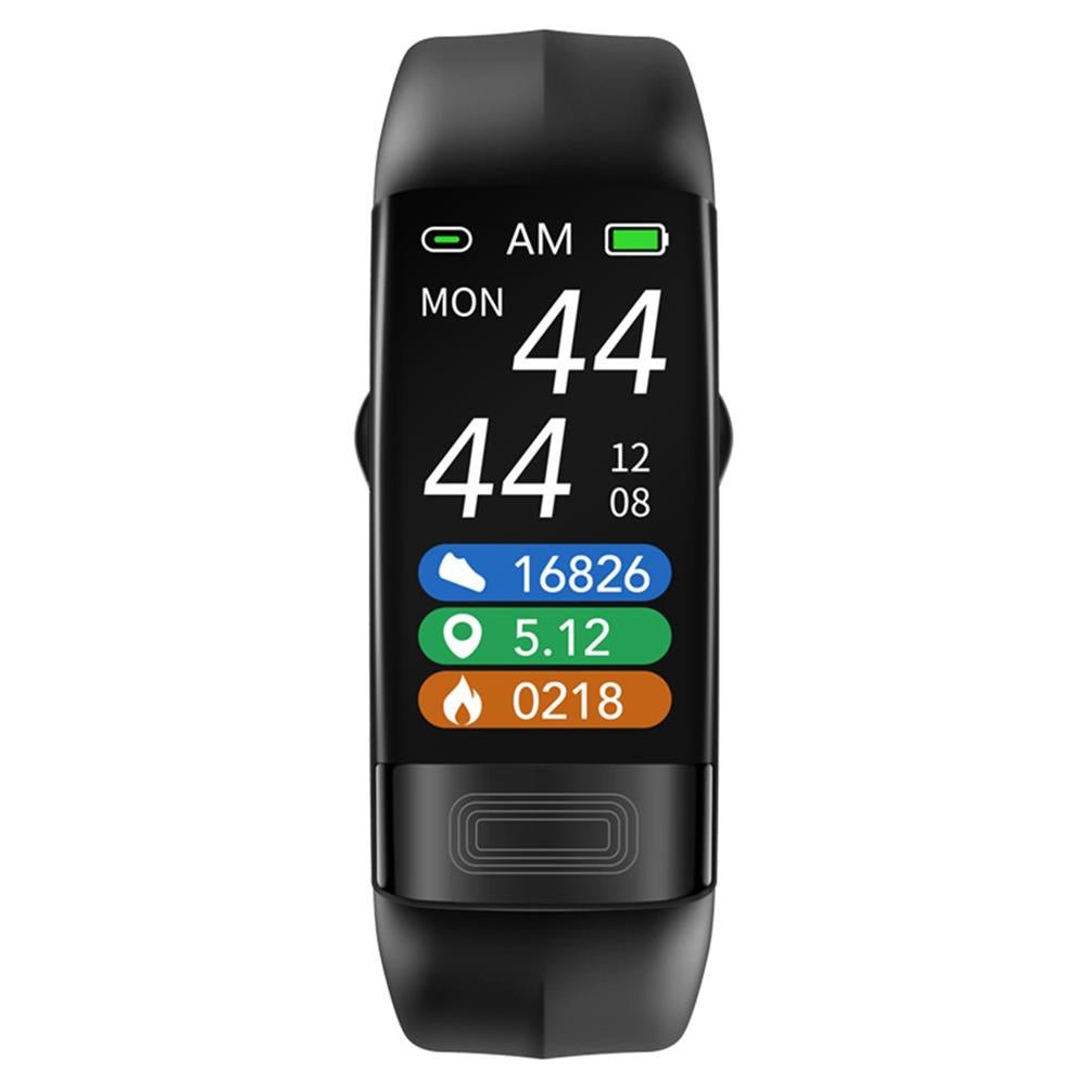 Modern wearable tech smartwatch, unisex design, featuring ECG, blood pressure, and sleep monitoring.