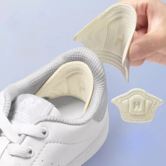 Cushioned heel grips for shoes, sweat-resistant & non-slip, ensuring ultimate foot comfort & preventing blisters.