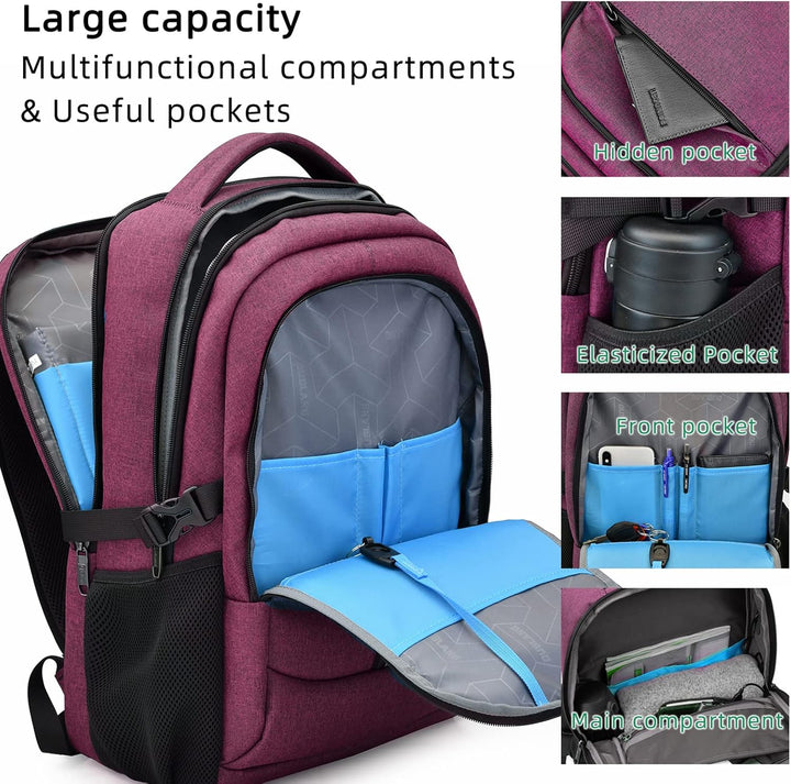Organized storage solutions within a tech-friendly laptop backpack.