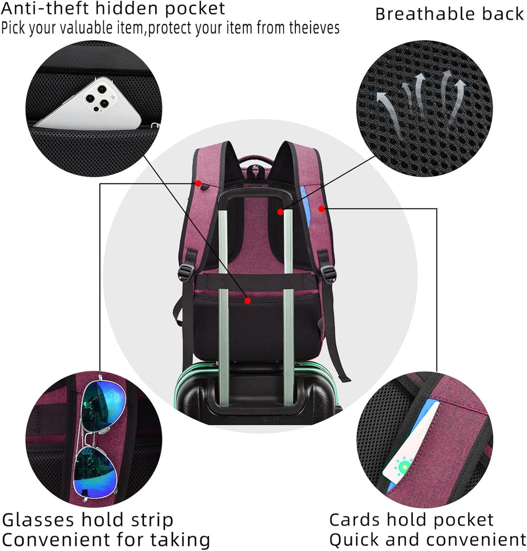 Anti-theft zippers on a secure travel backpack, keeping valuables safe.
