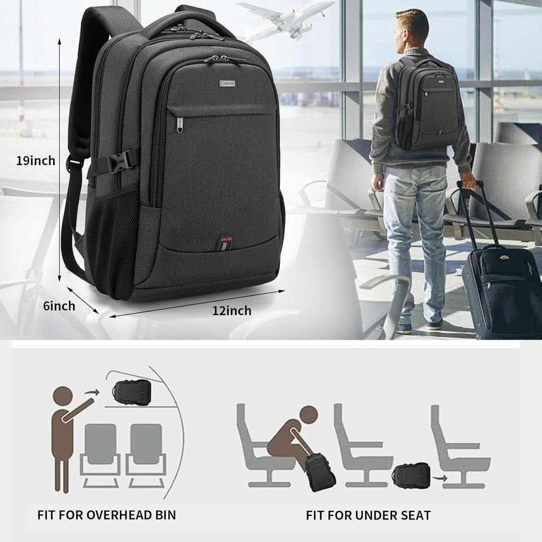 Unisex anti-theft laptop backpack, combining style and security.