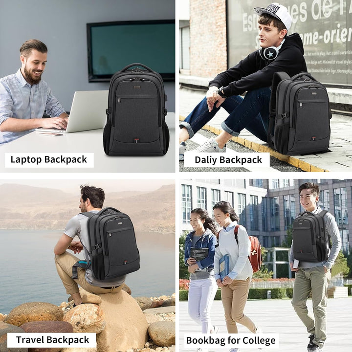Water-resistant travel backpack, ready for any weather condition.