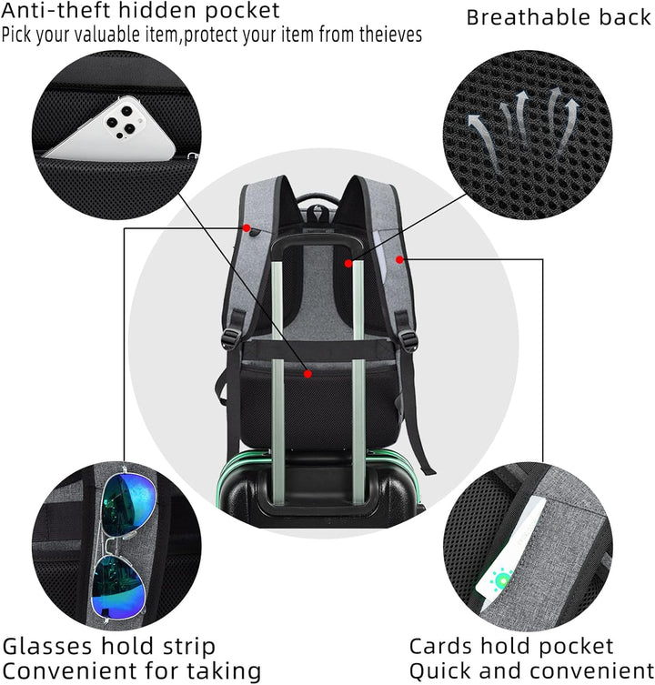 Main zipper of an organized travel backpack, showing smooth operation.