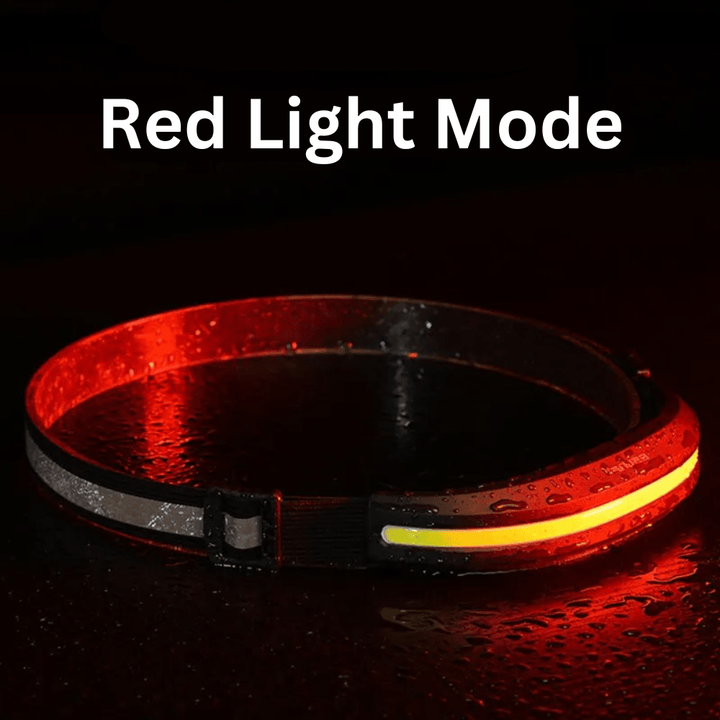 Rechargeable & waterproof outdoor headlamp. Portable wide-angle flashlight for camping, hiking, and adventure.