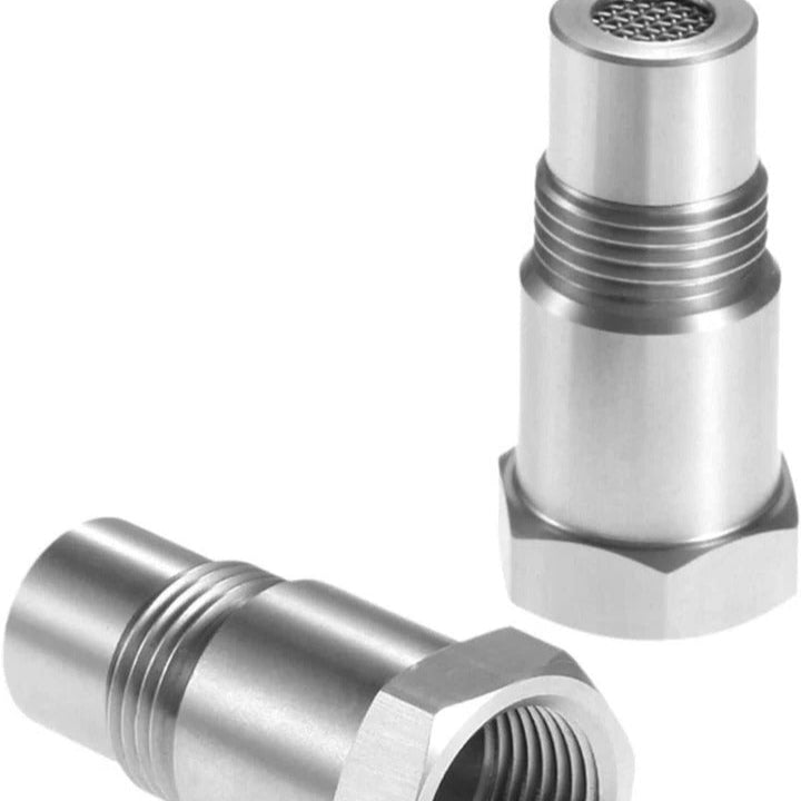 High-quality stainless steel O2 sensor adapter, ideal for fixing catalytic converter errors.