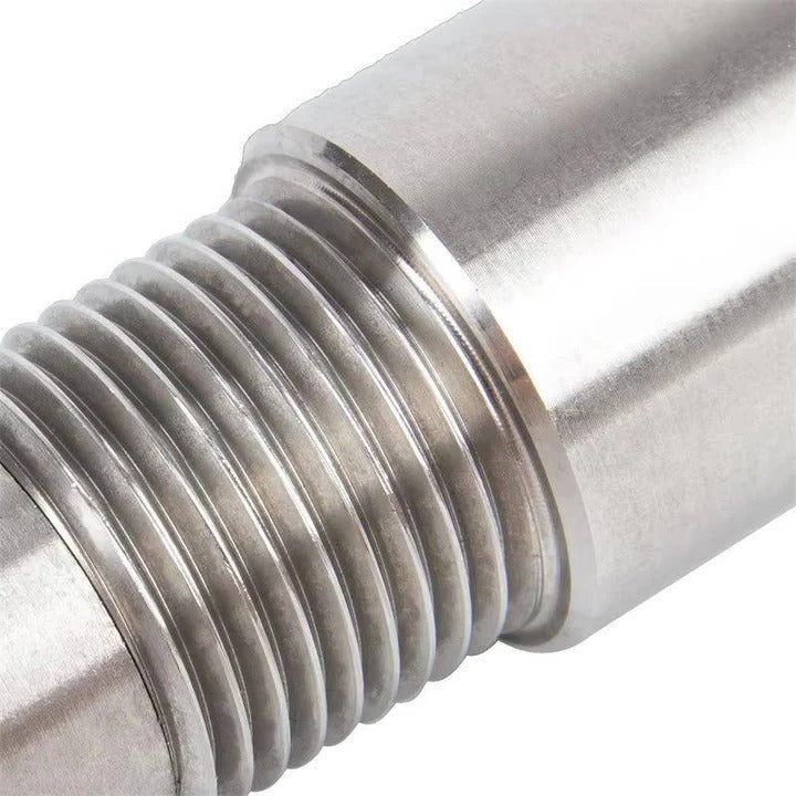 Universal O2 sensor spacer with integrated mini catalytic converter for car exhaust.