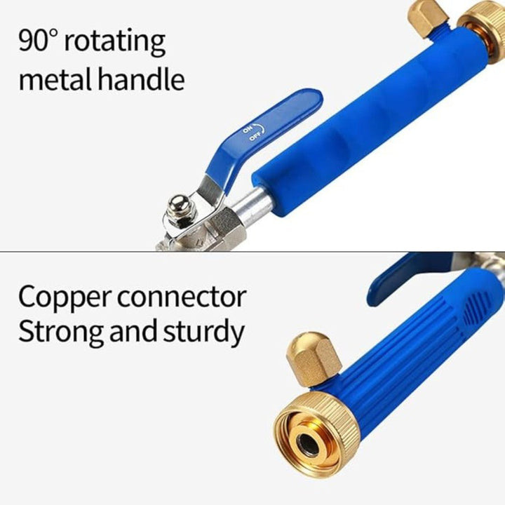 Ergonomic high-pressure garden tool for efficient outdoor cleaning, car wash & patio maintenance.