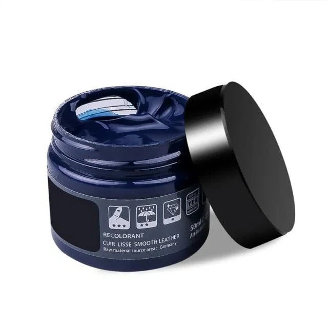 Vinyl repair gel filling tears on a car seat, a quick DIY fix for automotive interior damage.