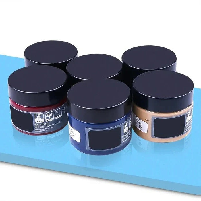 Universal upholstery repair gel for tears in leather and vinyl, perfect for home improvement projects.