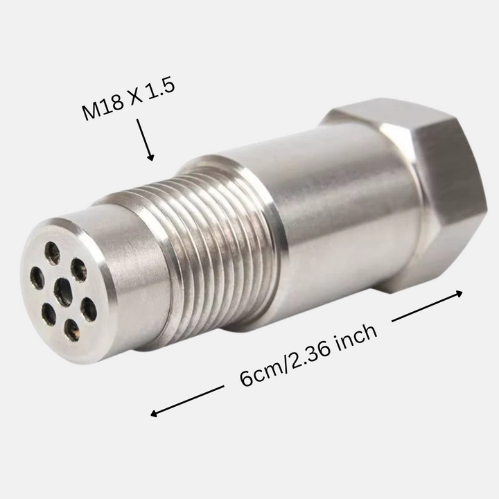 New3 O2 sensor eliminator adapter to fix check engine light (CEL) issues in cars & trucks. Performance part.