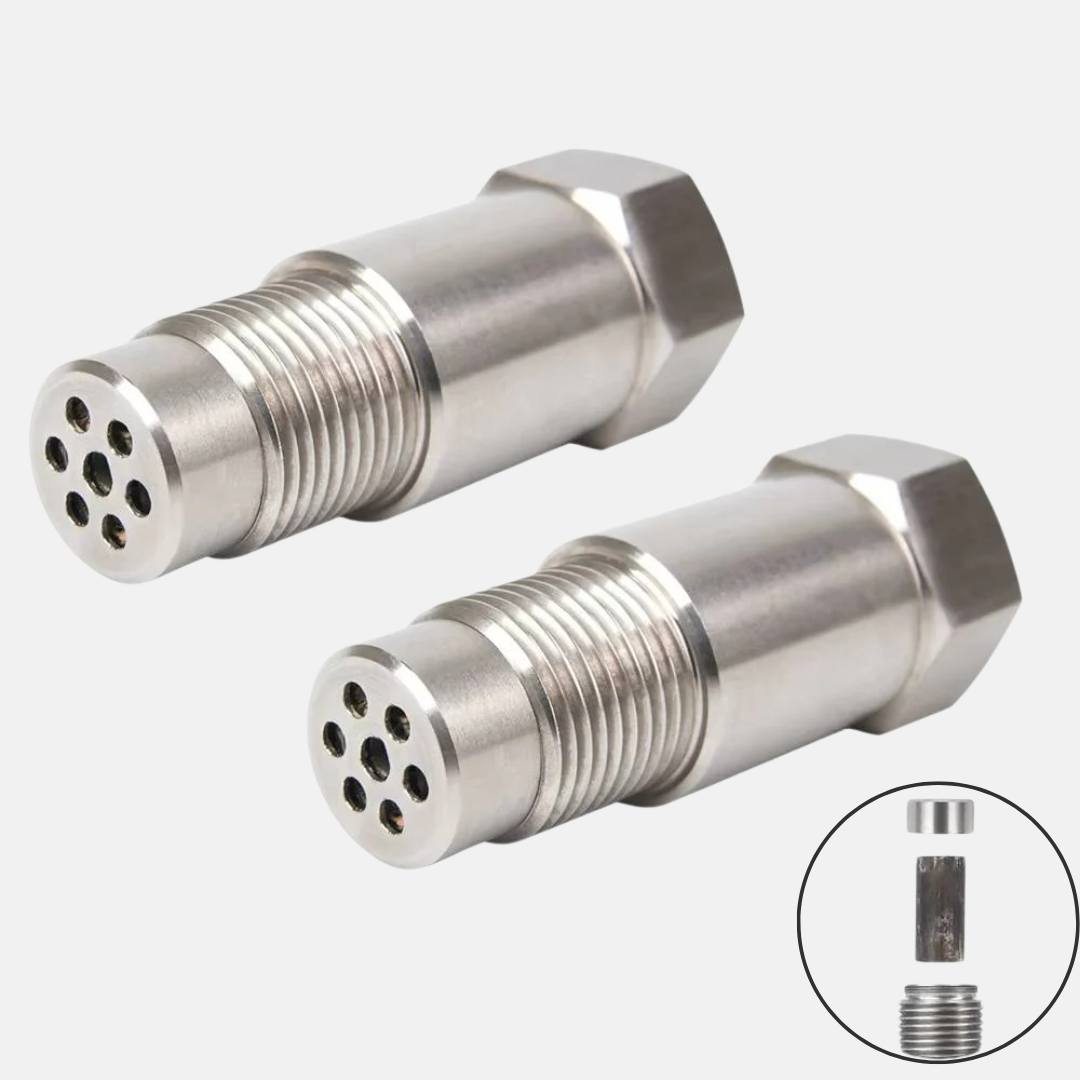 Universal O2 sensor CEL fix adapter for race & off-road vehicles. Eliminates persistent check engine light errors.