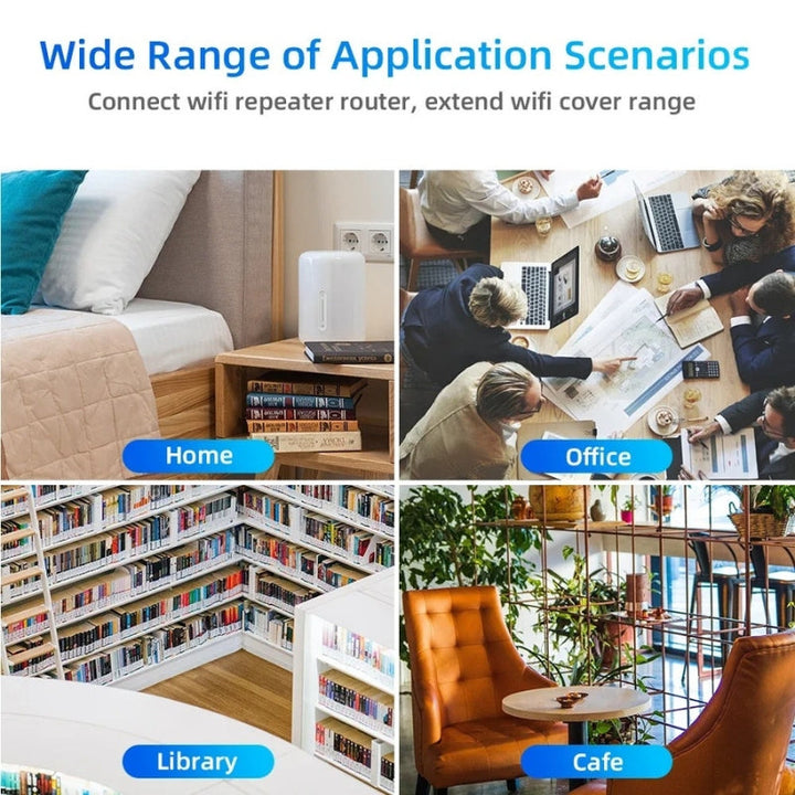 Dual-band Outdoor Wireless Booster delivers high-speed WiFi, extending coverage for home & garden devices.