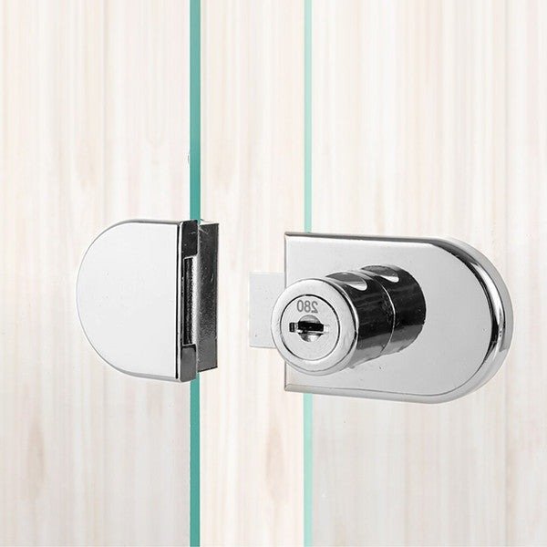 Universal Safety Glass Lock for Cabinets and Drawers - Lexians