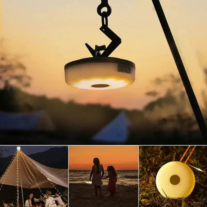 Waterproof collapsible camp lantern, a vital emergency light and portable outdoor essential for hikers.