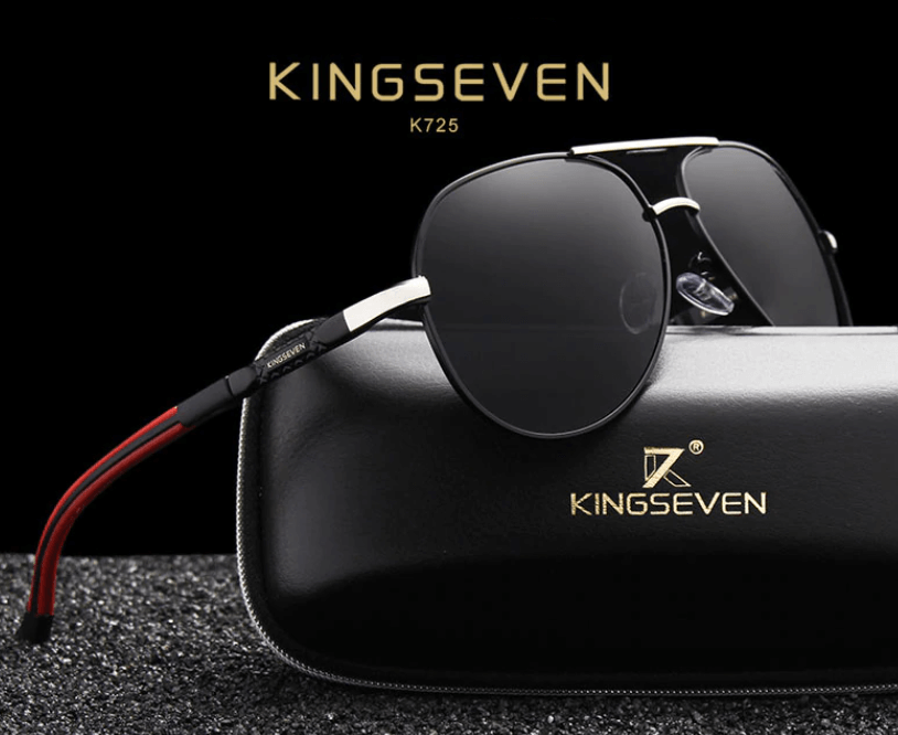 Stylish driving sunglasses for men, vintage design with polarized UV400 lenses for clear vision.