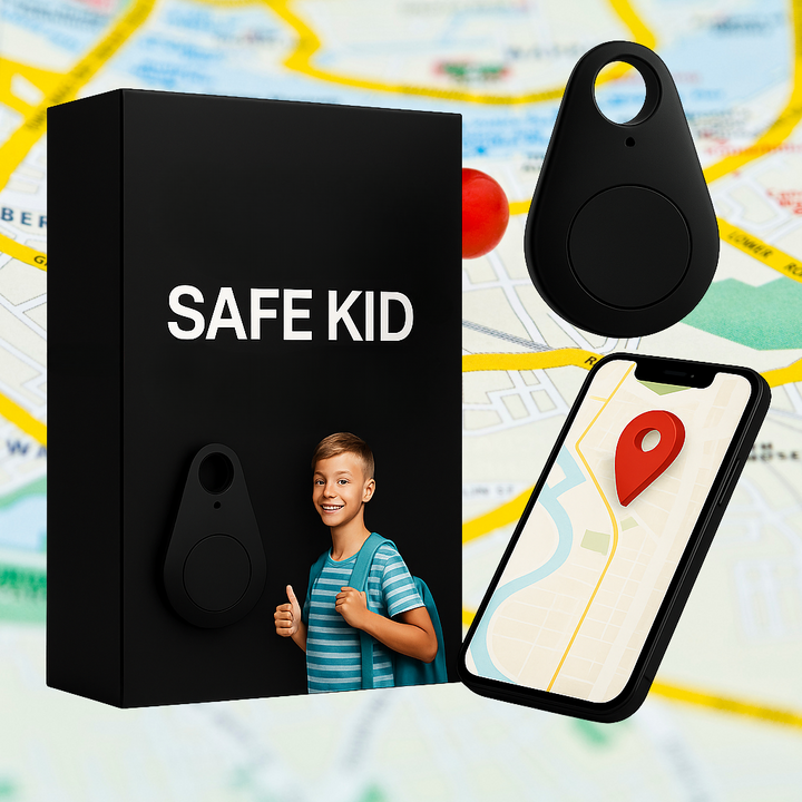 Waterproof Child GPS Tracker showing real-time location, essential for child safety.