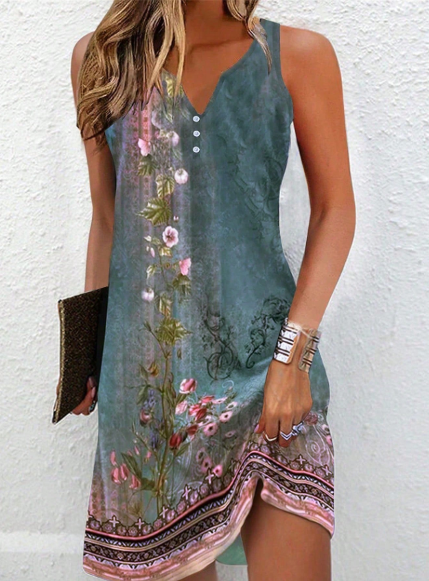 Abstract Art Asymmetric Midi Dress for women, a fashion-forward piece with unique artistic flair