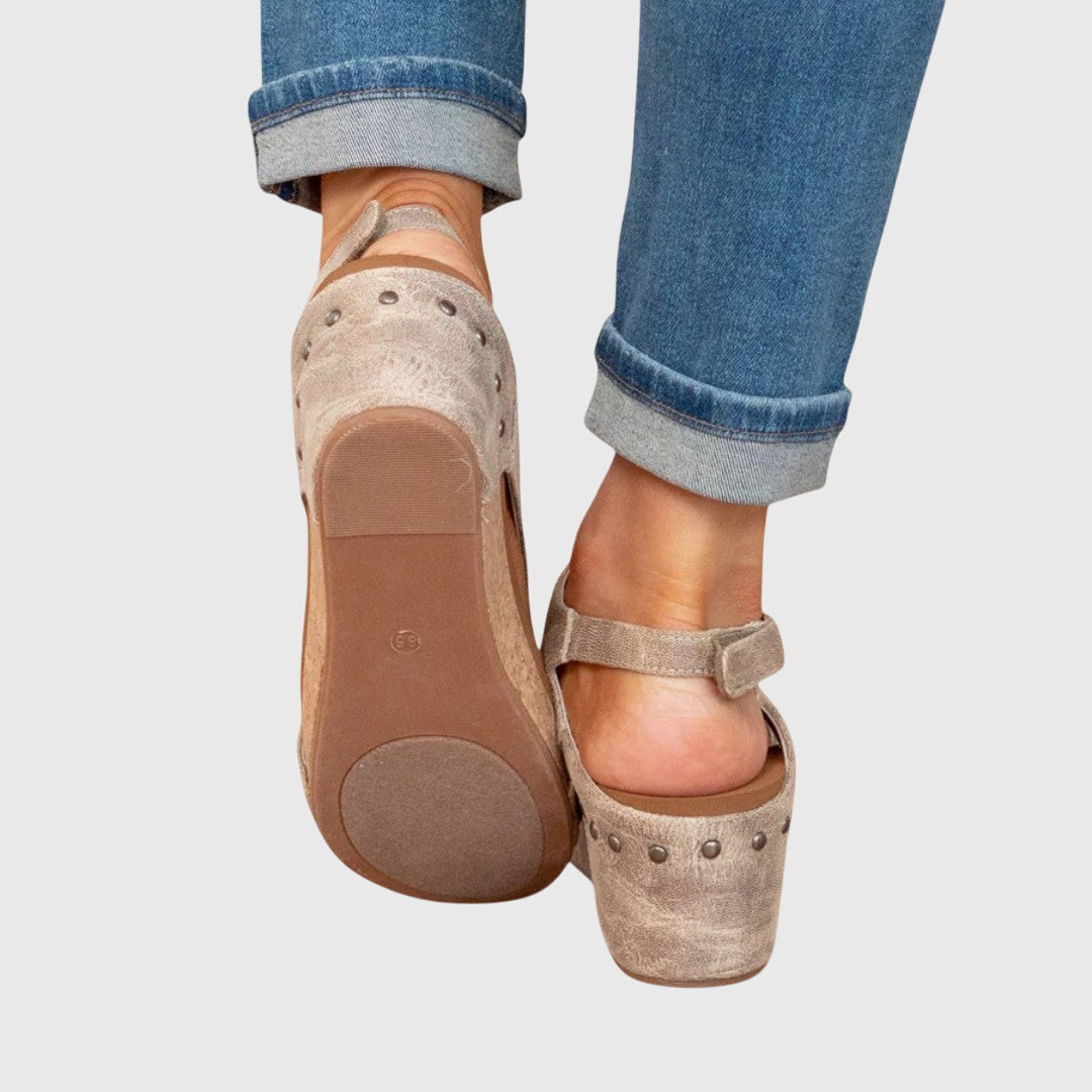 Stylish Adela wedge sandals for women, casual footwear with essential orthopedic arch support.