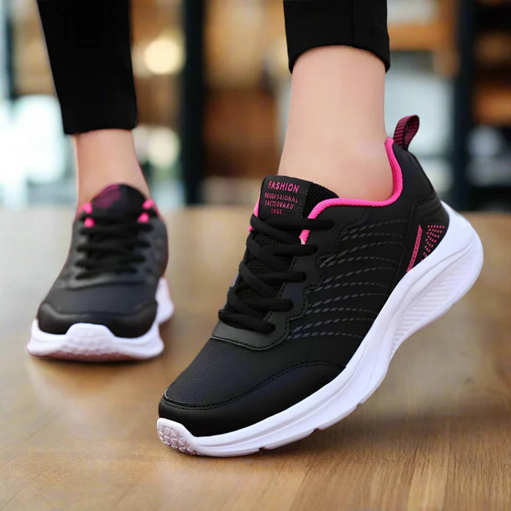 Supportive women's anti-slip professional shoes, perfect for long shifts & safety in various workplaces.