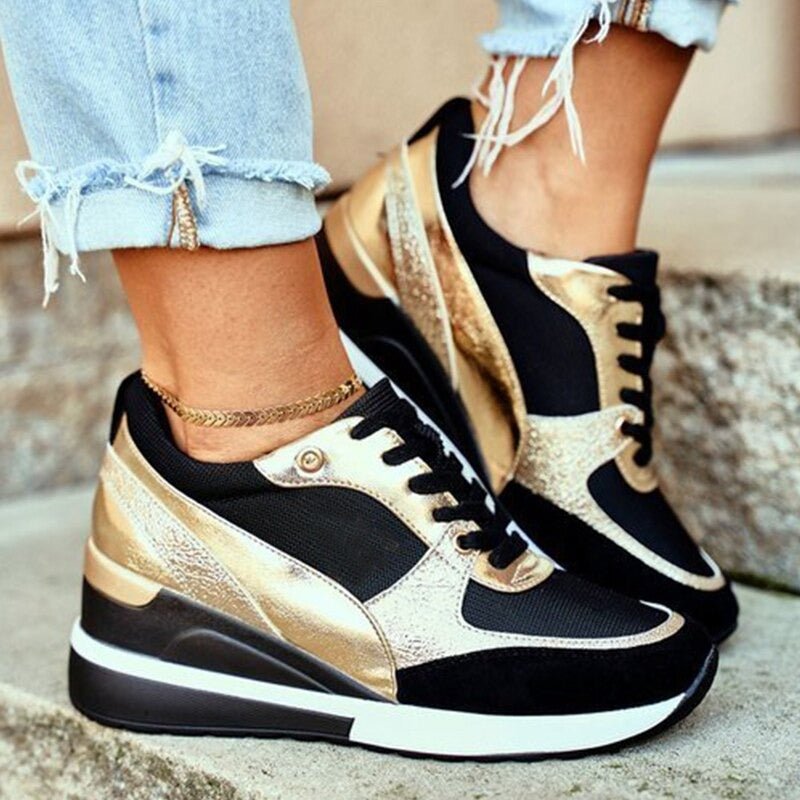 Women's 'Aurora' non-slip athletic sneakers, trendy & comfortable for casual wear.