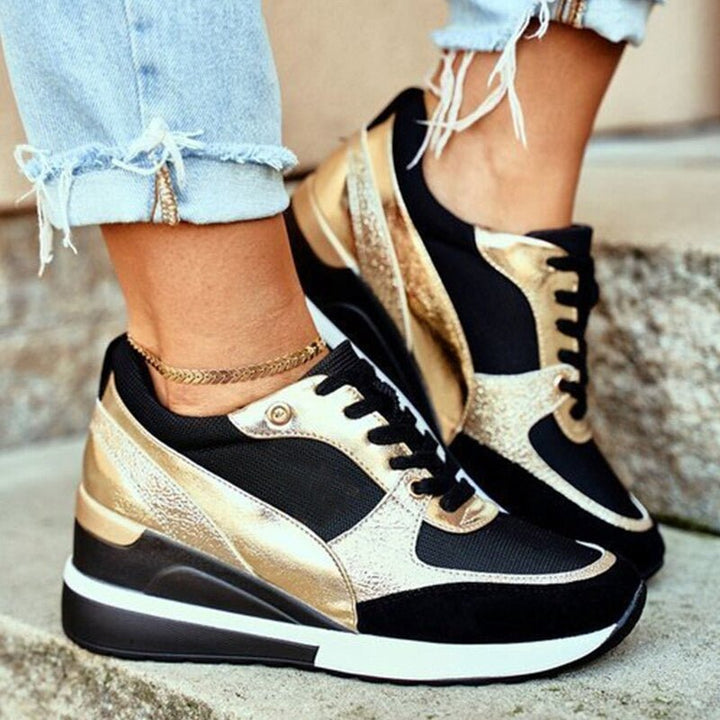 Women's 'Aurora' non-slip athletic sneakers, trendy & comfortable for casual wear.