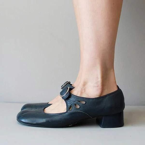 Elegant women's buckle strap flats, showcasing versatility and comfort for spring/summer