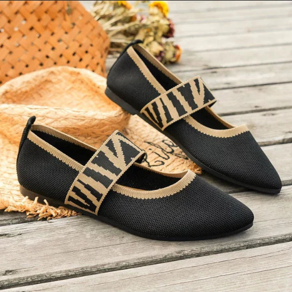 Classic black pointed toe ballet flats, essential women's shoes for spring