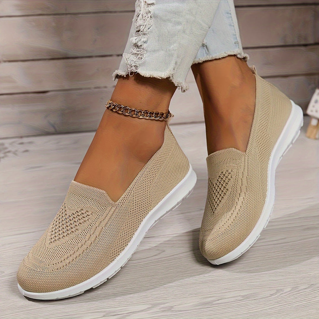 Comfortable women's slip-on shoes, lightweight and easy to wear for casual walking and daily activities.