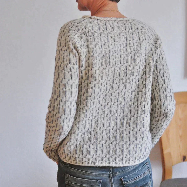 Comfortable women's casual knit boat neck sweater, a must-have for effortless style.