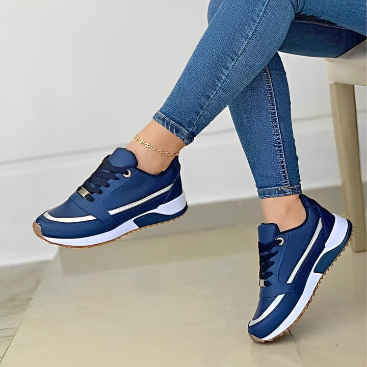 Women's casual non-slip walking shoes in a light color, perfect for everyday wear and comfort