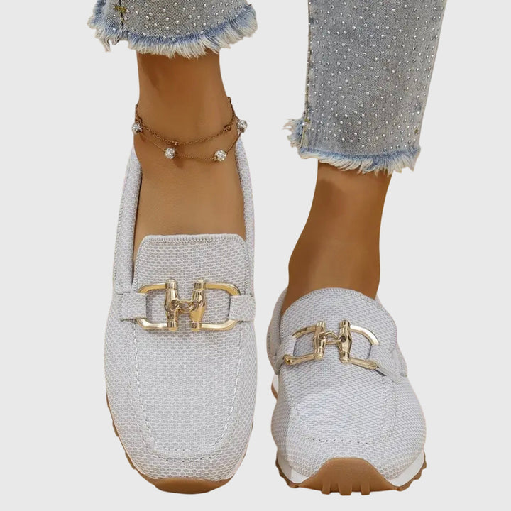Side view of women's summer loafers, showcasing the easy slip-on style and comfort