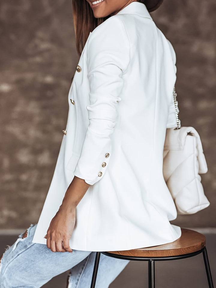 Versatile women's workwear blazer in a classic design, easily dressed up or down for any occasion.