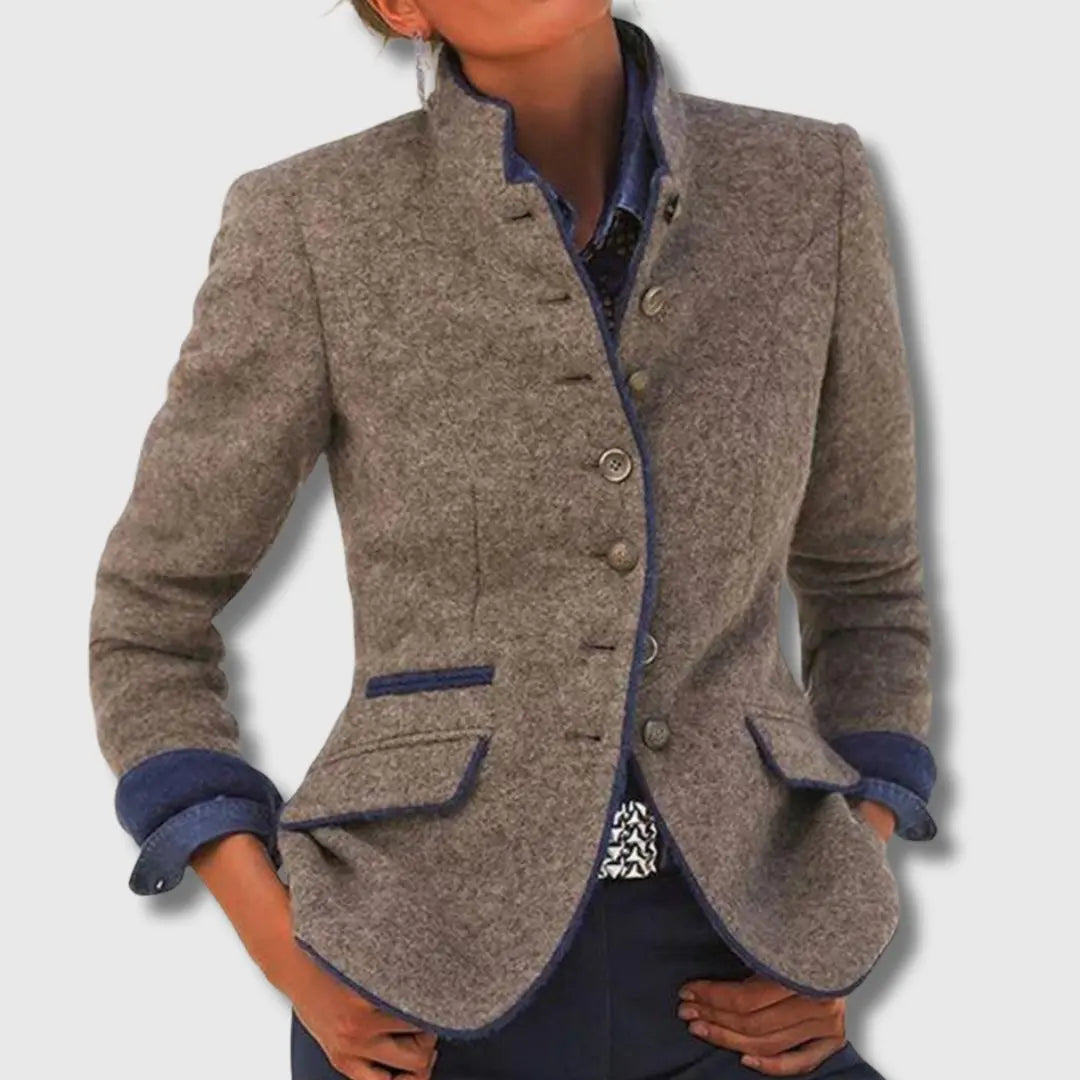 Women's classic blazer in a timeless design, perfect for sophisticated style & professional wear.