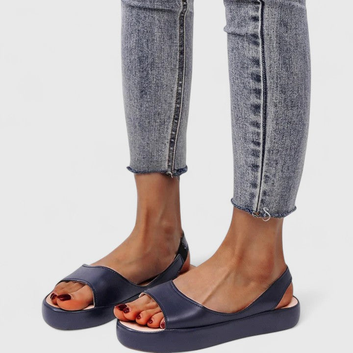 Chic women's walking sandals, designed for all-day comfort with essential arch and heel support.