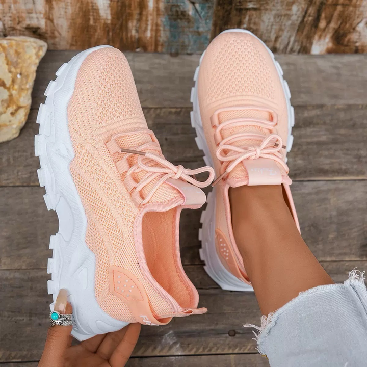 Comfortable women's footwear: orthopedic sneakers for pain relief, arch support, and shock absorption.