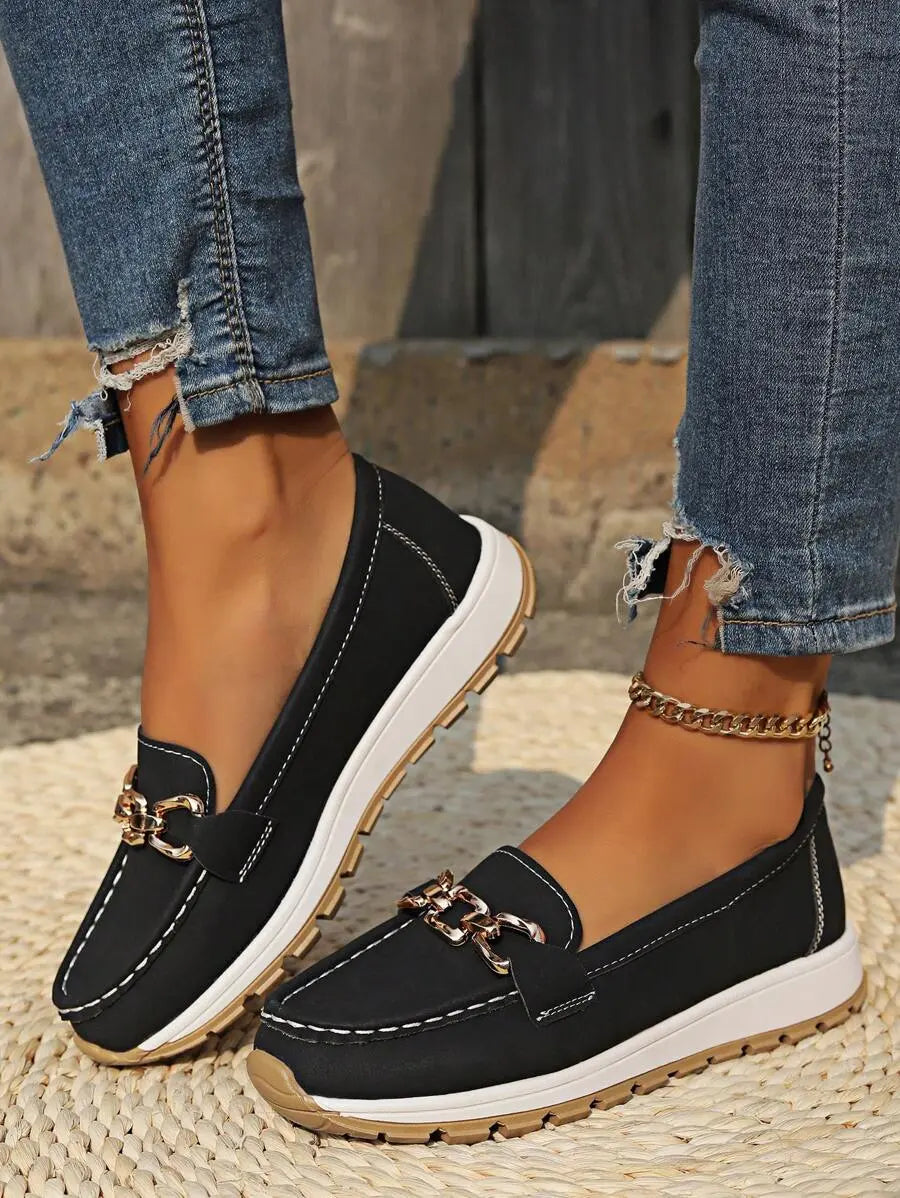 Casual non-slip women's loafers for all-day comfort and healthy foot support.