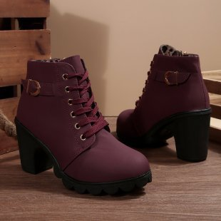 Women's fashion orthopedic boots offering superior arch support, comfort, and a stylish block heel for any casual outfit.