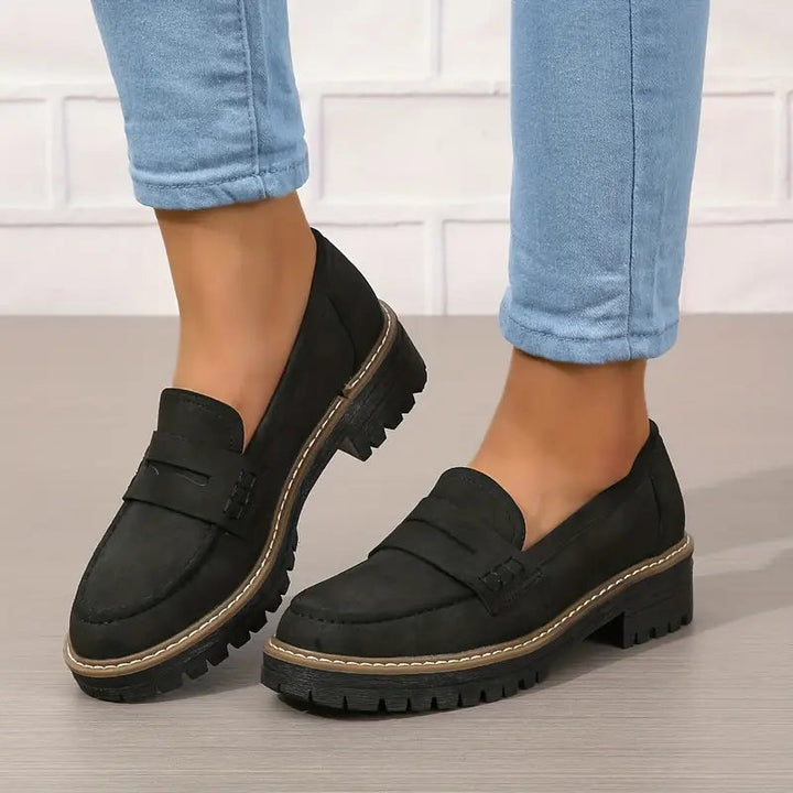 Women's comfortable orthopedic loafers with arch support, ideal for all-day wear & walking.