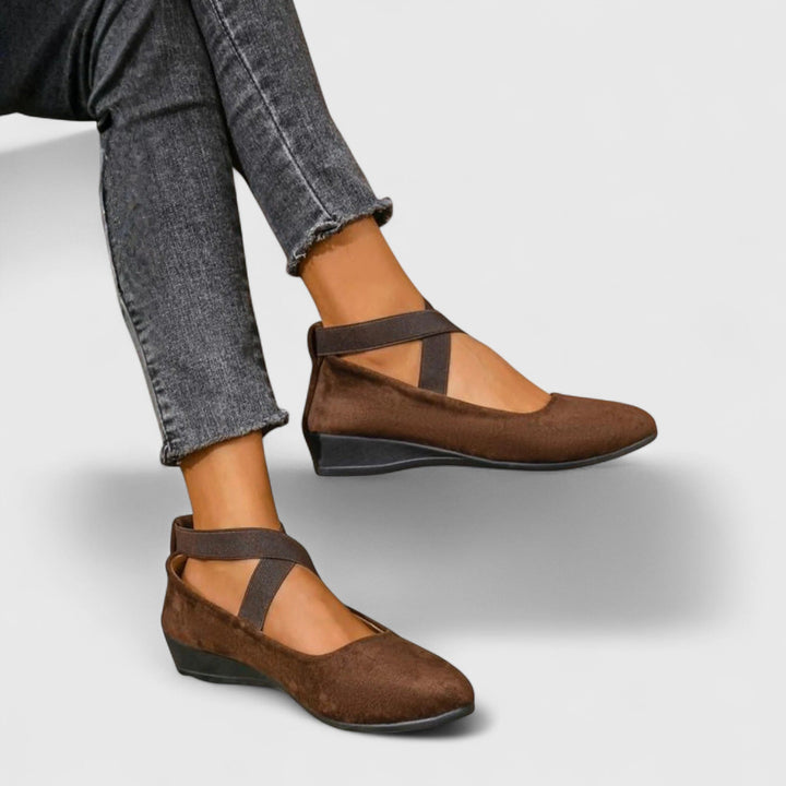 Stylish women's orthopedic slip-on footwear, designed for easy wear and all-day comfort & support.