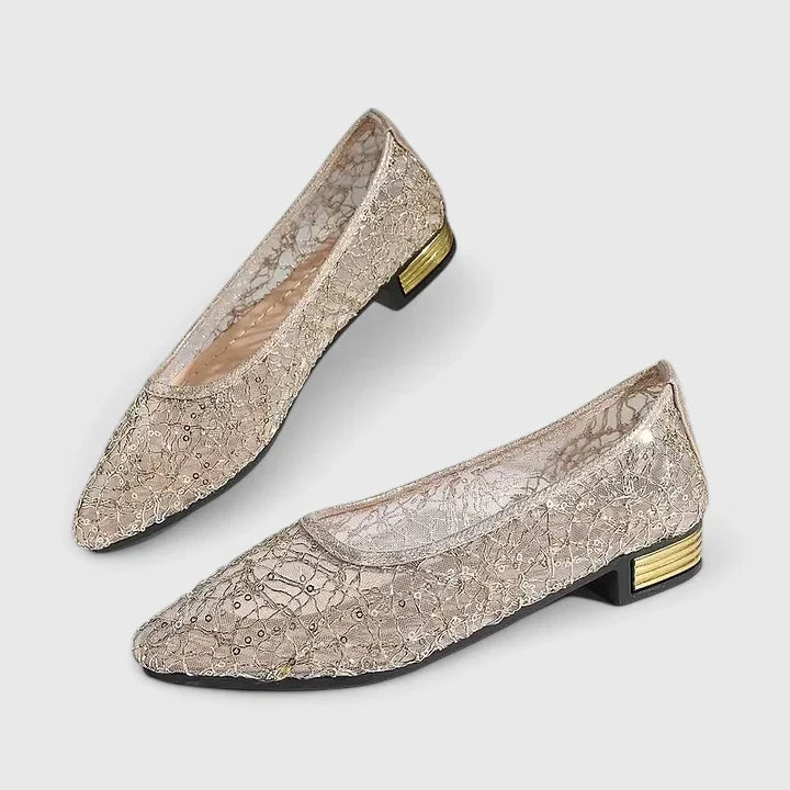 Women's comfortable orthopedic slip-on walking shoes with arch support & pain relief.