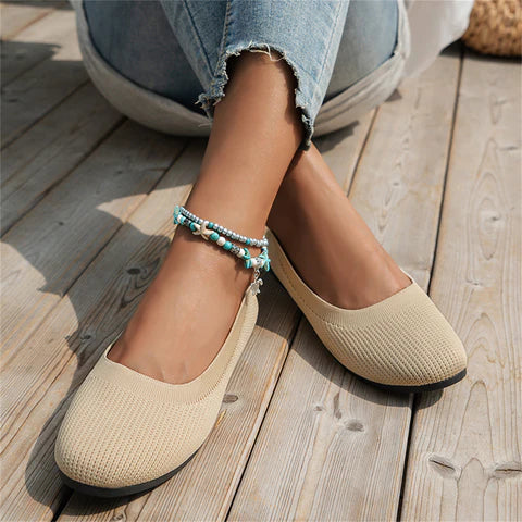Women's comfortable pink ballet flats, perfect for spring casual wear