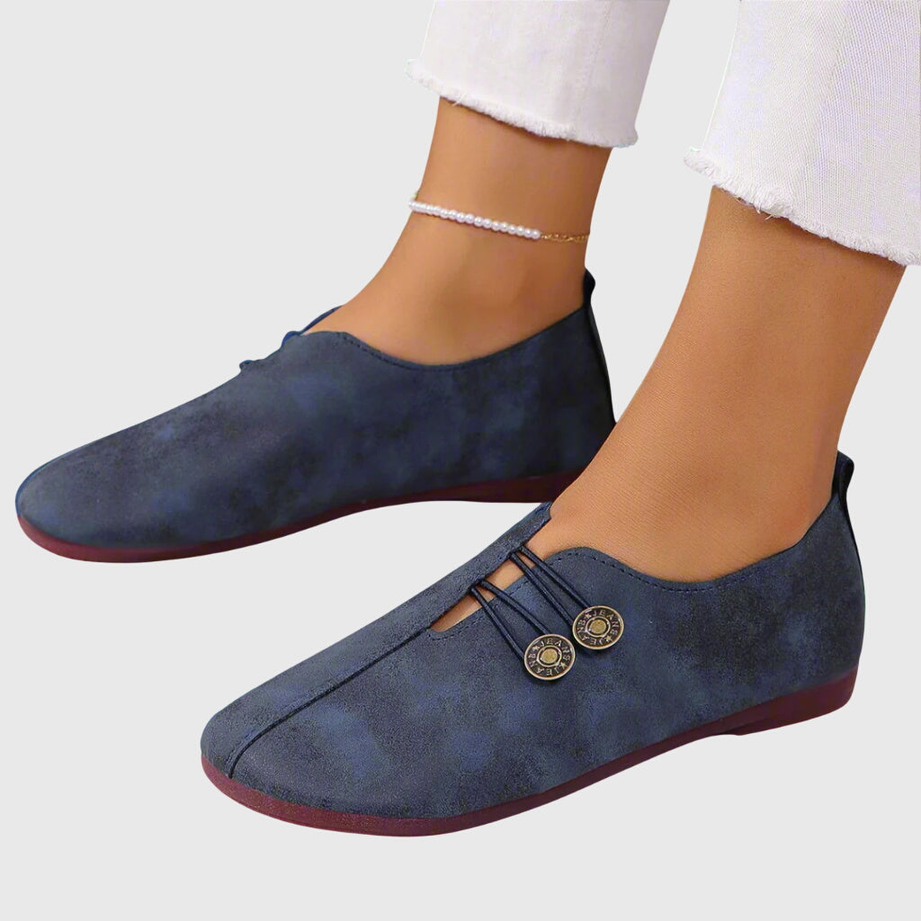 Lightweight women's walking flats for casual everyday wear, featuring comfortable slip-on design and barefoot feel.
